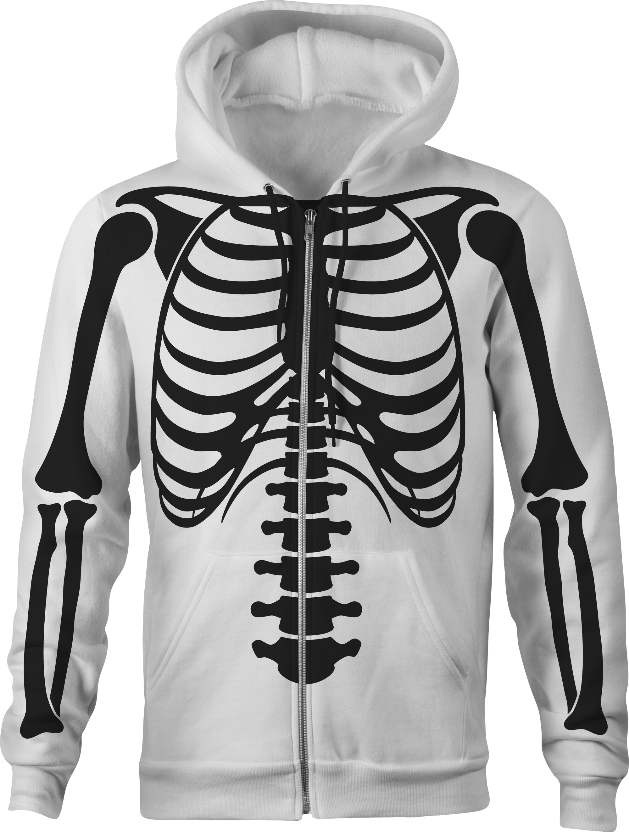 Black on White X-RAY Skeleton Sweat Suit