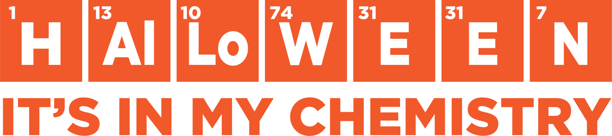 Halloween Chemistry Decal