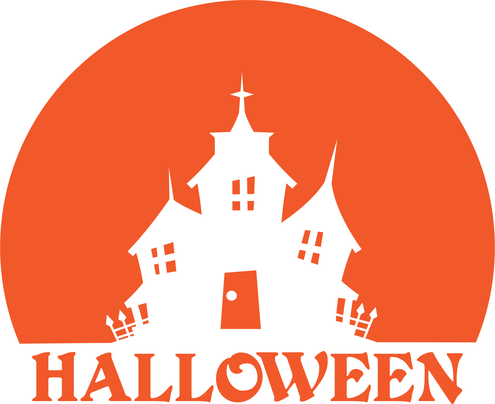 Halloween Haunted House Vinyl Car Decal