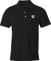 Black Polo with Skull Shirt Logo – Halloween Business casual polo