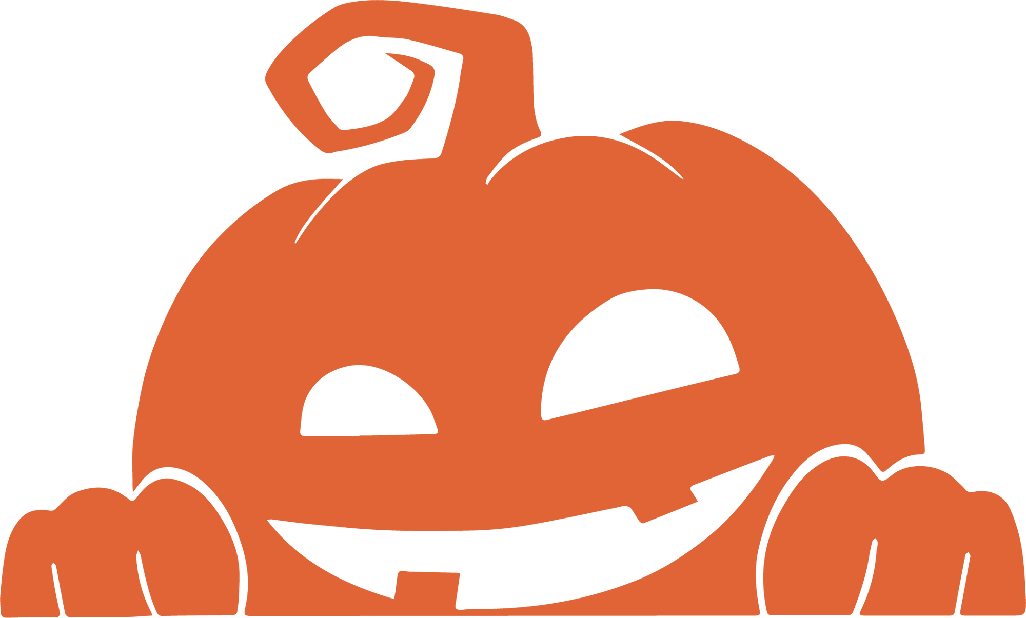 Peeking Pumpkin Decal