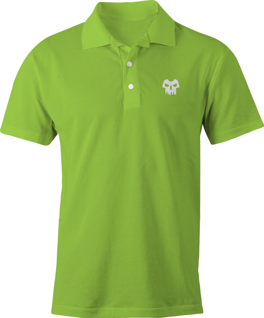 Skull Shirt Logo Polo Shirt Green