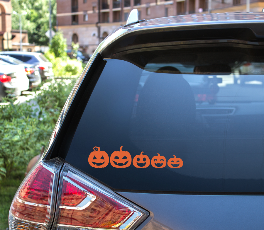 Pumpkin Family Vinyl Decal