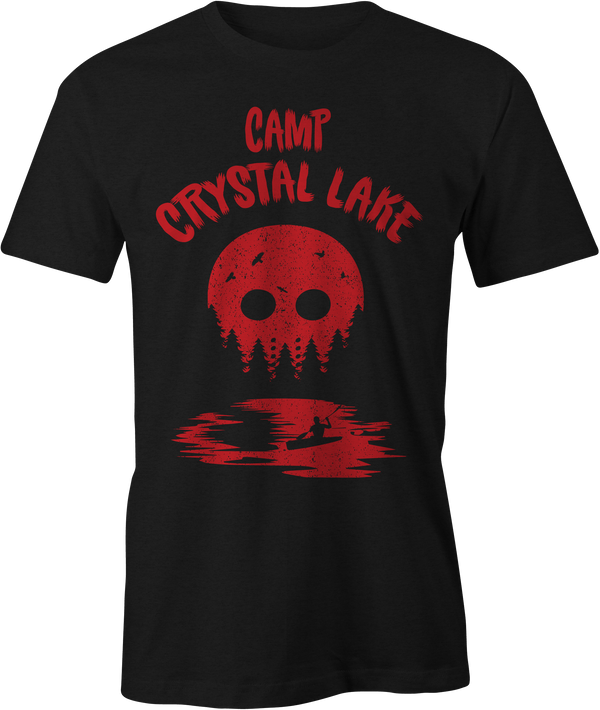 Unisex Camp Crystal Lake Tee by Haunt Shirts Black