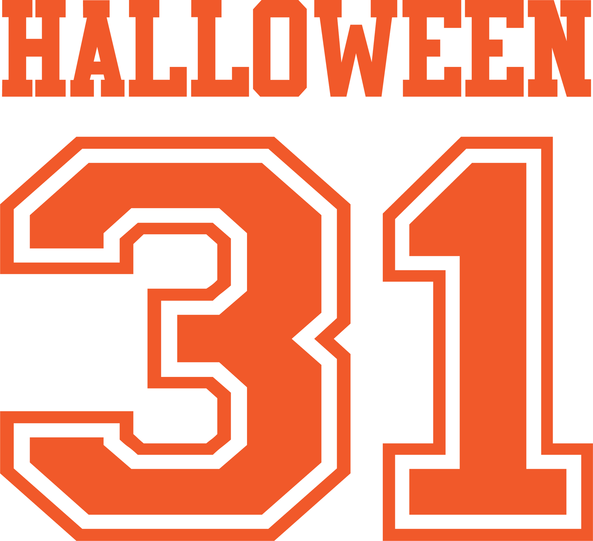 Halloween 31 Jersey Decal