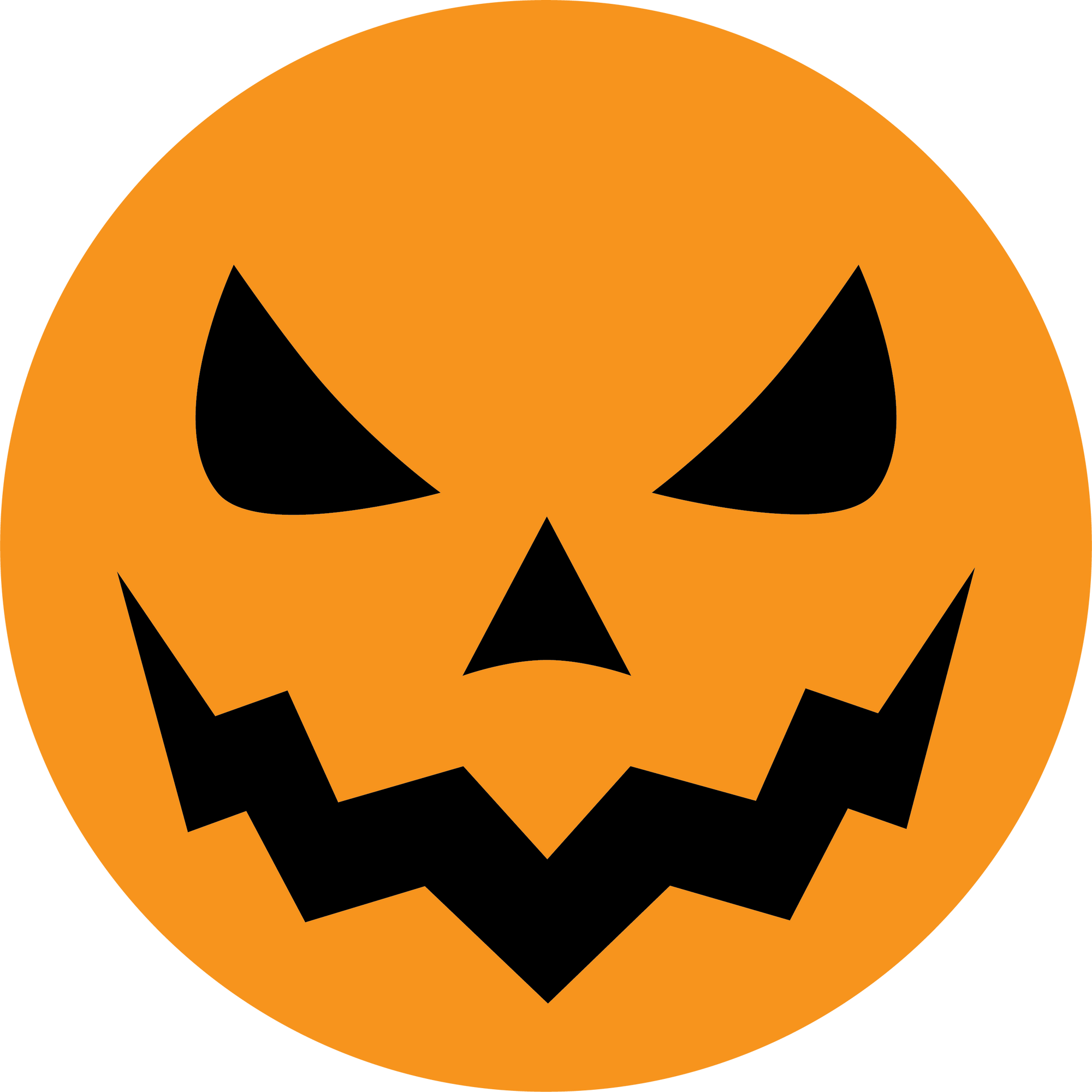 Haunt Shirts Orange Pumpkin Face Patch