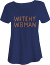 Witchy Woman Halloween Slouchy T-Shirt – Blue