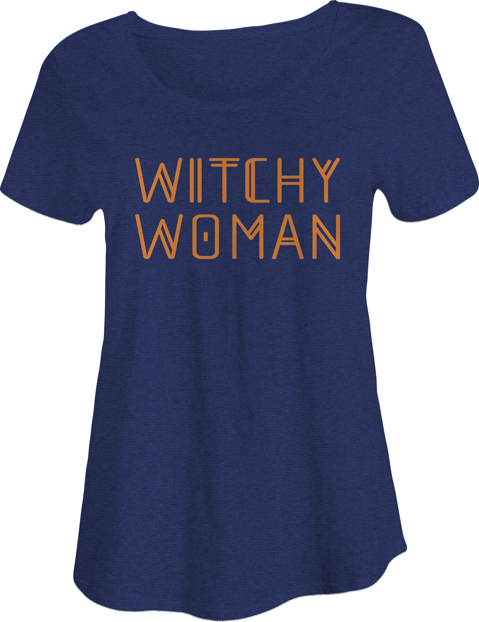 Witchy Woman Halloween Slouchy T-Shirt – Blue